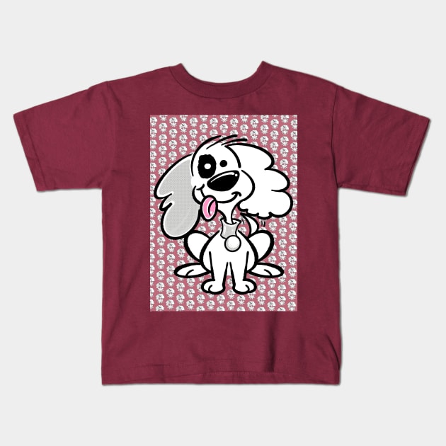 Waggee Doggie Kids T-Shirt by Squirroxdesigns